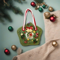 Christmas Star Crochet Handbag