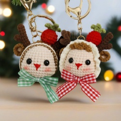 Christmas Deer Keychain